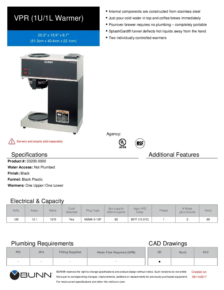 bunn-33200-0000-coffee-brewer-for-decanters-3-8-gallon-per-hour-specsheet-2607196litfo.pdf