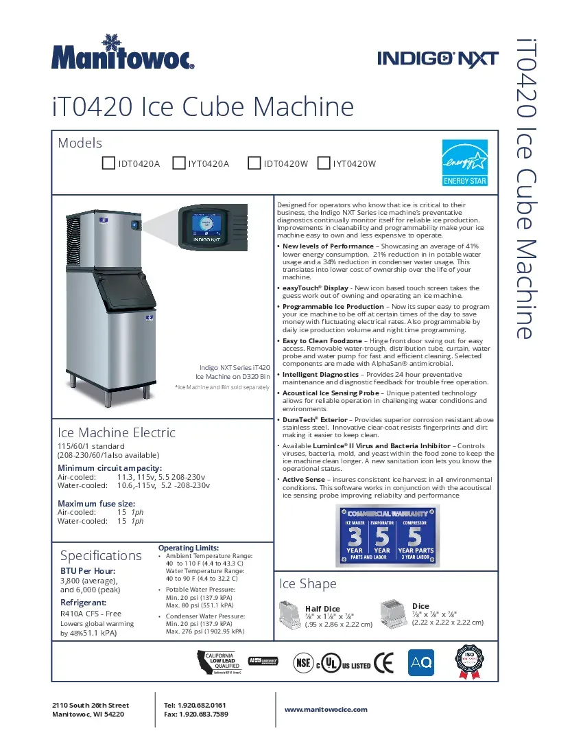 manitowoc-iyt0420a-161-ice-maker-cube-style-self-contained-specsheet-26071984v5fl.pdf